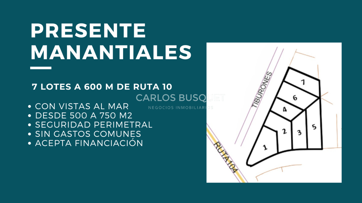 Terreno ID.888 - Terrenos en venta en el Chorro con vista al mar 