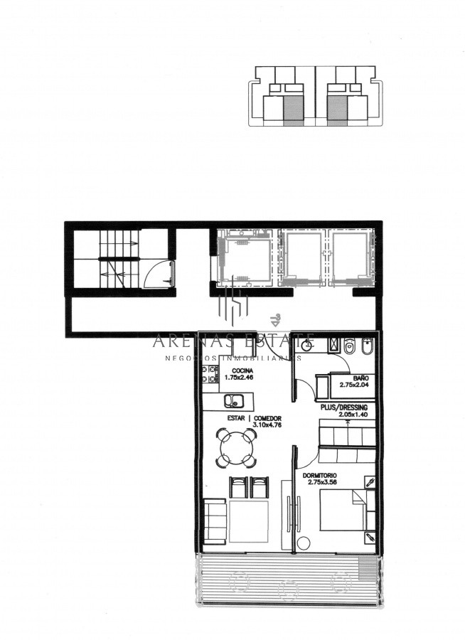 Apartamento ID.657 - Apto 1 dorm, + plus y balcón 