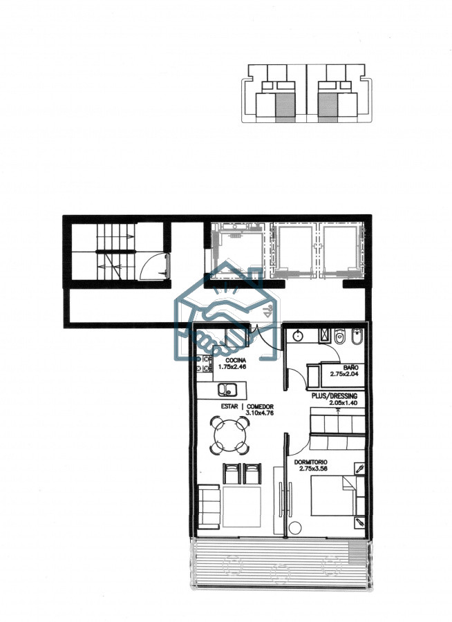 Apartamento ID.1266/Apto-1-dorm,- -plus-y-balcón- - Apto 1 dorm, + plus y balcón 