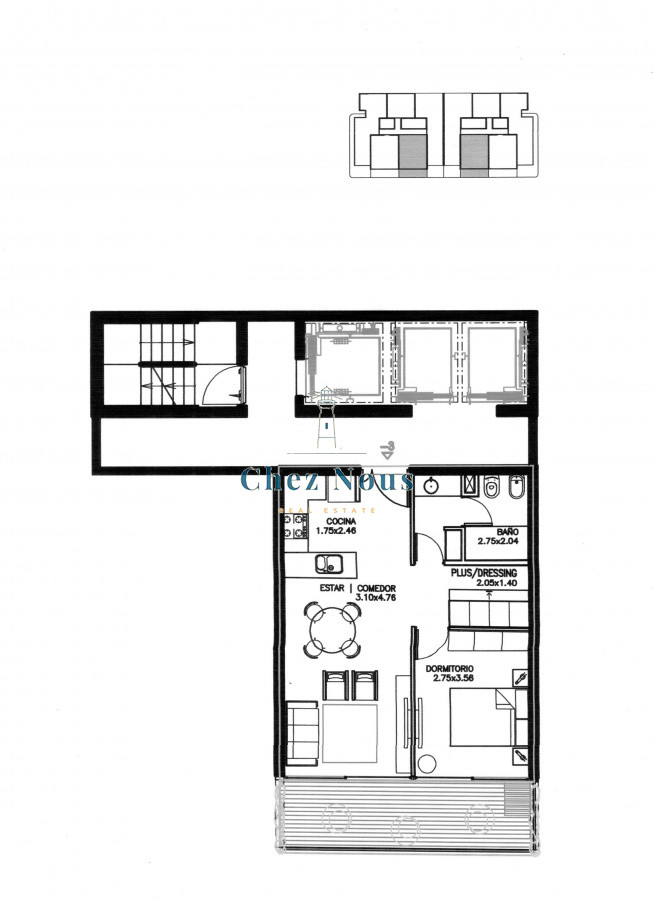 Apartamento ID.1078 - Apto 1 dorm, + plus y balcón 