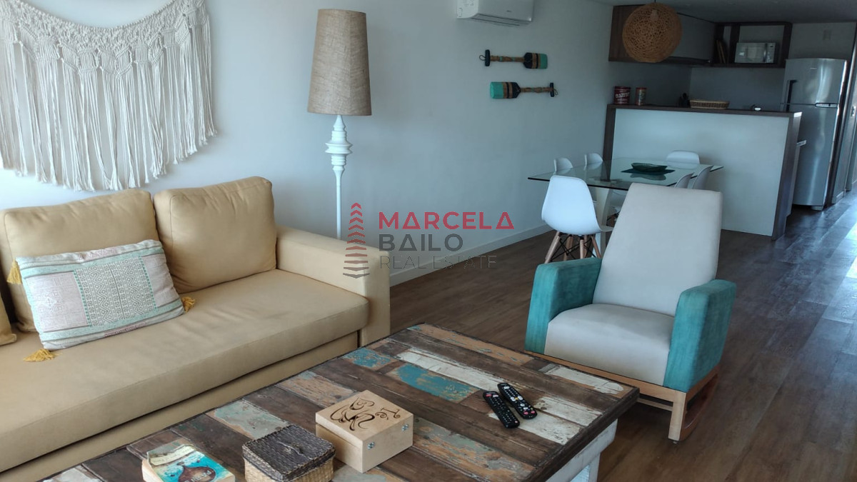 Apto 2 dorm, 2 baños, con balcón, para verano - BAI1149A