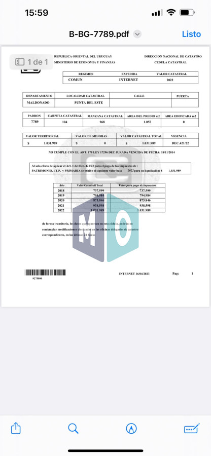 Terreno ID.1163 - Muy lindo terreno en Marly  