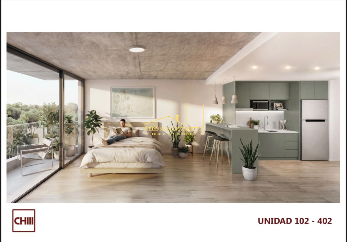 Edificio Brochure Charrua III - Pocitos Monoambiente en venta - GST3576A