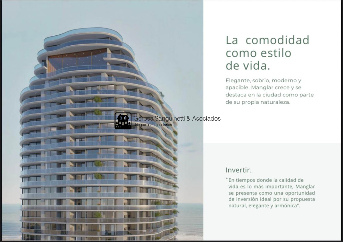 Apartamento ID.3245 - Ideal apartamento de 1 dormitorio en Manglar Brava 