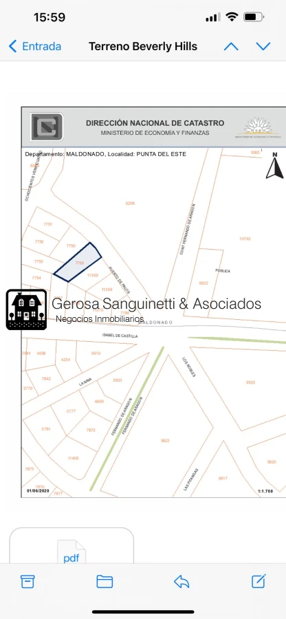 Terreno ID.2744 - Muy lindo terreno en Marly  