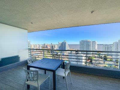 Apartamento en Mansa, piso alto, 2 dormitorios en suite