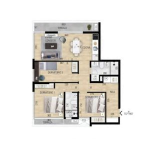 Apartamento de 3 dormitorios en More Atlántico Punta del Este