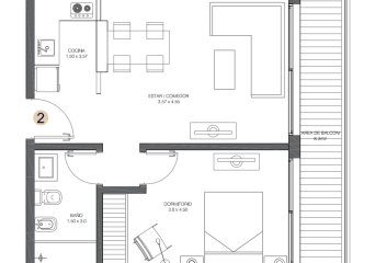 Apartamento en Diamond Residences, 1 dormitorio