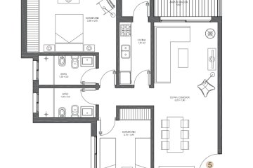 Apartamento en Diamond Residences, 2 dormitorios