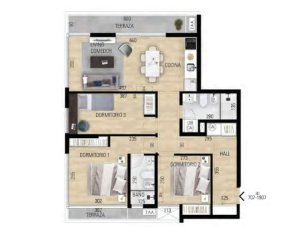 Apartamento de 3 dormitorios en More Atlántico Punta del Este