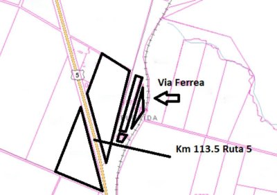 Florida, campo 30 ha sobre ruta 5, potencial logístico 