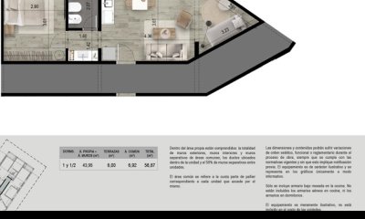 Un dormitorio y medio a media cuadra de la Playa Mansa