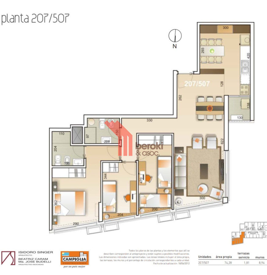 Apartamento ID.166 - Venta apartamento 3 dormitorios 2 baños y garage en Malvín 