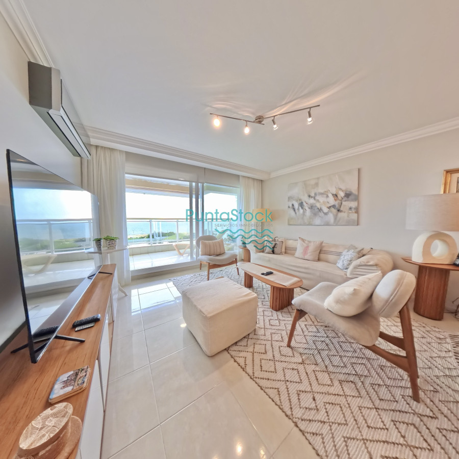 PUNTA DEL ESTE ALQUILER APARTAMENTO PRIMERA LINEA MANSA - PSK1974A