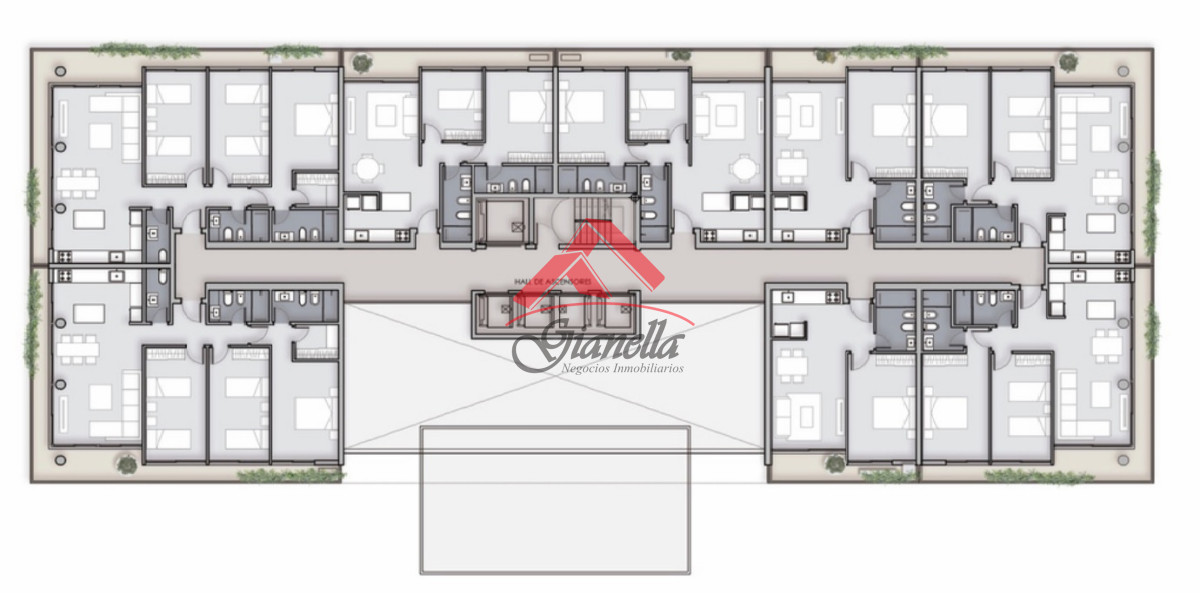 Apartamento ID.2260 - En venta apartamento de 2 dormitorios,  con agradable vista en Mansa, Punta del Este