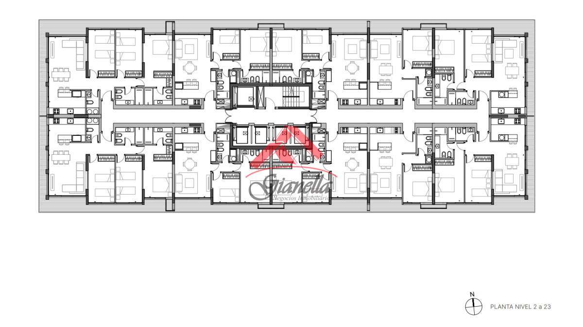Apartamento ID.2260 - En venta apartamento de 2 dormitorios,  con agradable vista en Mansa, Punta del Este