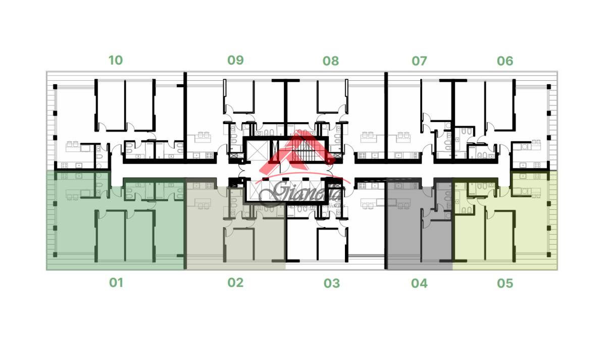 Apartamento ID.2260 - En venta apartamento de 2 dormitorios,  con agradable vista en Mansa, Punta del Este