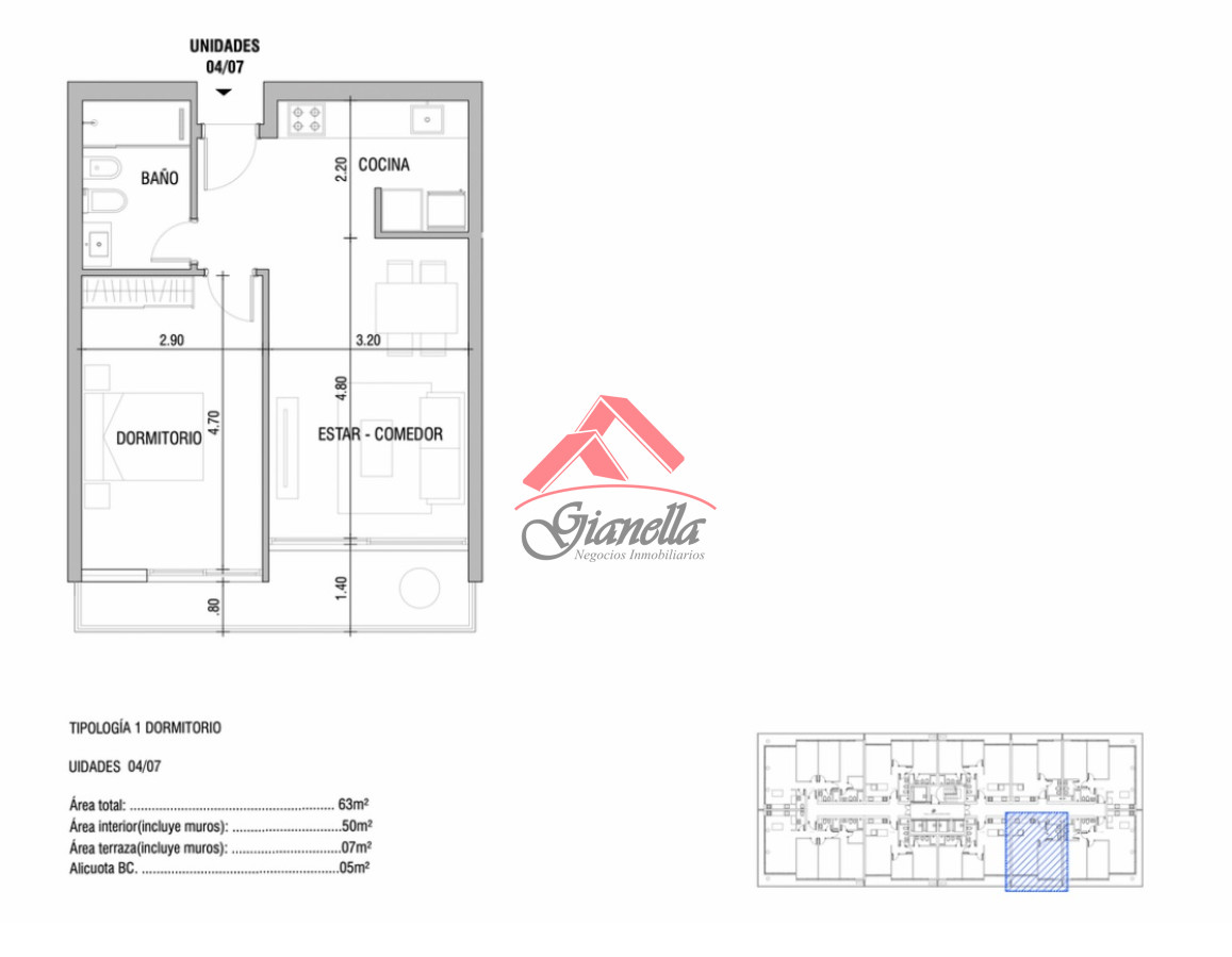 Apartamento ID.2260 - En venta apartamento de 2 dormitorios,  con agradable vista en Mansa, Punta del Este