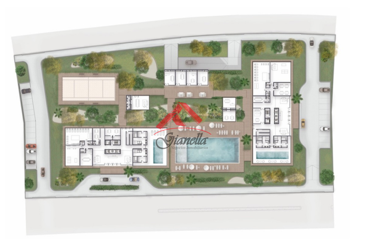 Apartamento ID.2260 - En venta apartamento de 2 dormitorios,  con agradable vista en Mansa, Punta del Este