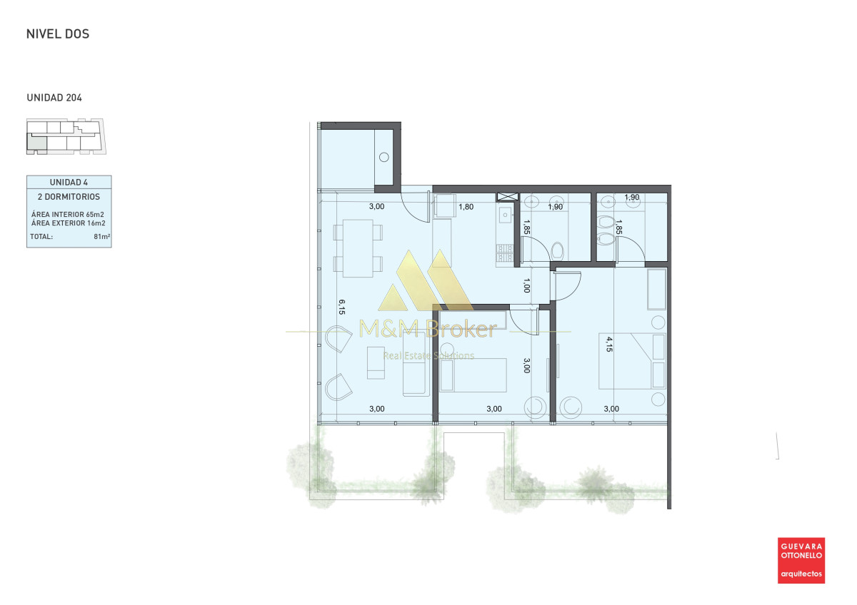 Apartamento ID.230 - Pre Lanzamiento EXCLUSIVO - Edificio Genova. Parada 4 Punta del Este 