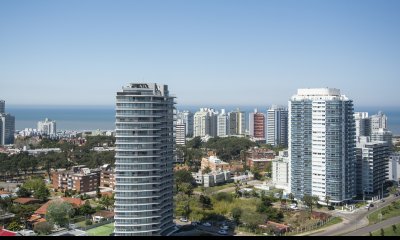 Miami Boulevard II, departamento de 2 dormitorios, terraza con parrillero.