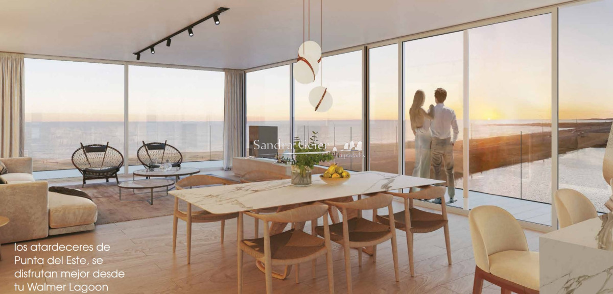 Apartamento ID.3433 - Departamento de 2 dormitorios con 2 baños en venta, gran terraza. Walmer Lagoon
