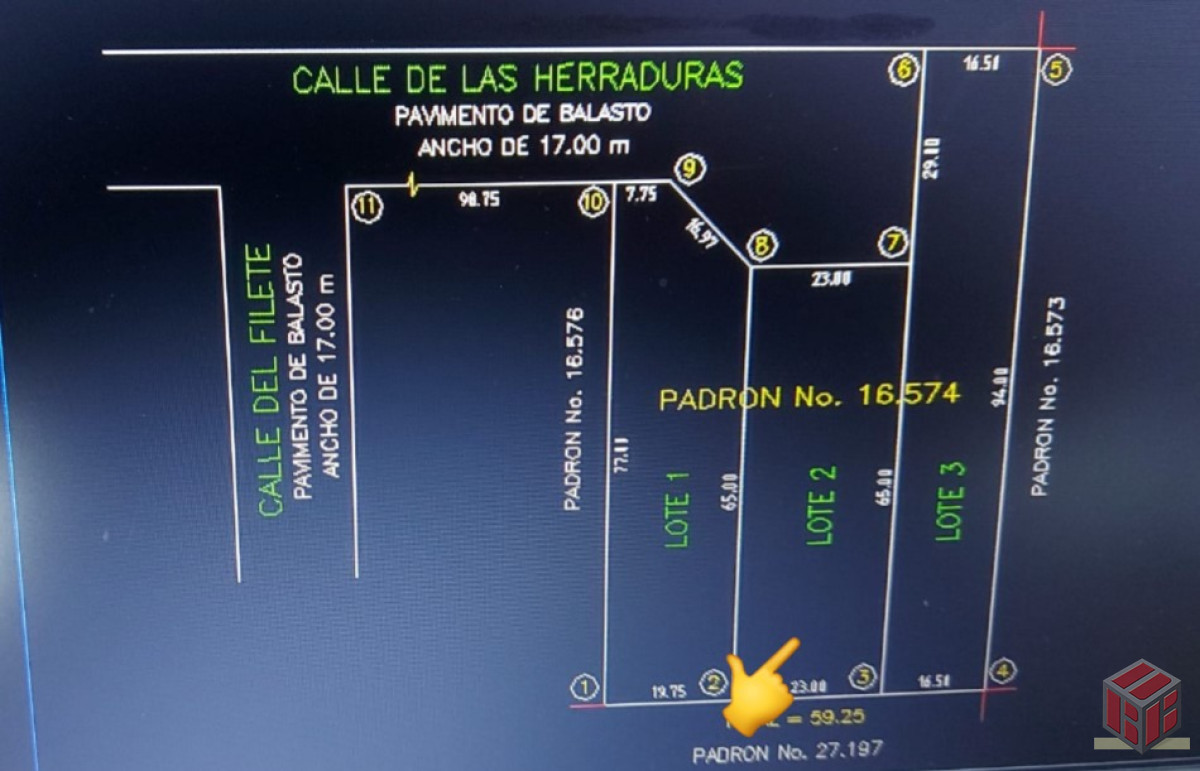 Terreno ID.8895 - Terreno 1300 mts 2 a la venta en Punta del Este