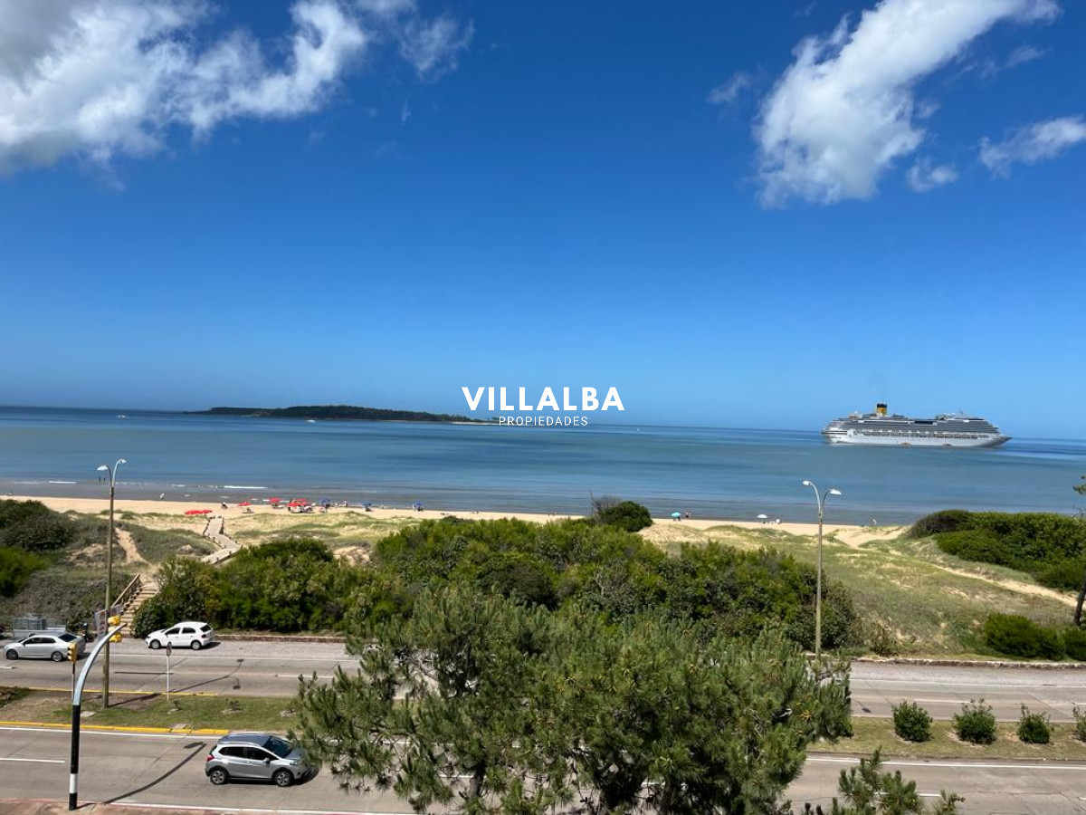 Apartamento ID.4121 - Apartamento de 2 dormitorios con vista frente al mar en edificio Samambai, Playa Mansa , Punta del ese 