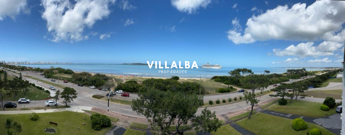 Apartamento ID.4121 - Apartamento de 2 dormitorios con vista frente al mar en edificio Samambai, Playa Mansa , Punta del ese 