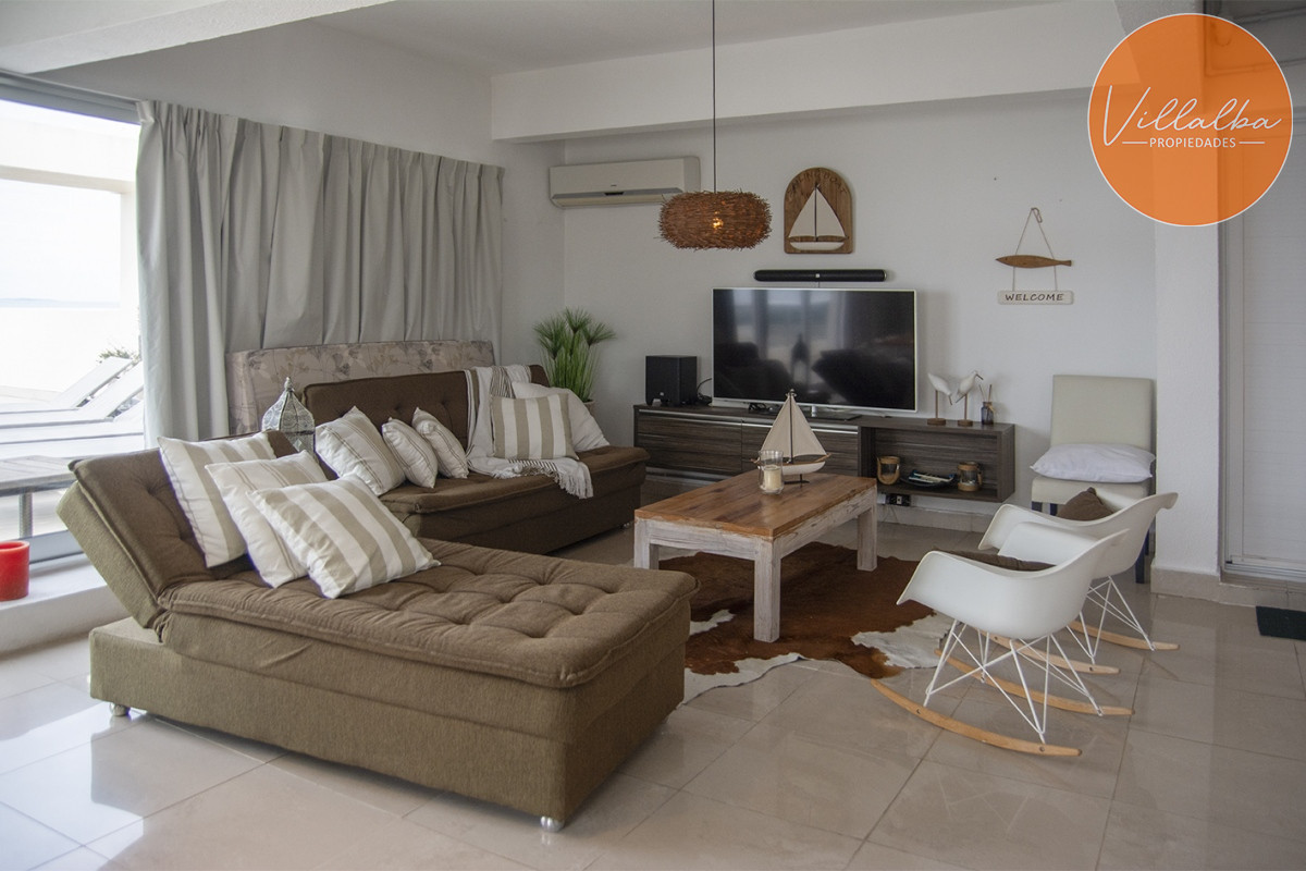 Apartamento ID.1255 - Espectacular penthouse frente al mar playa brava Punta Del Este.