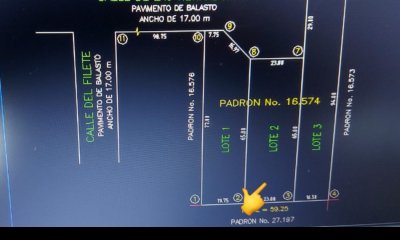 Terreno 1300 mts 2 a la venta en Punta del Este