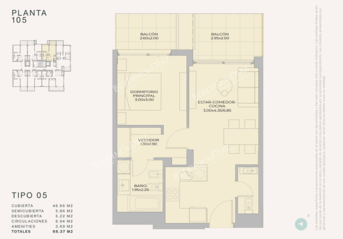 Apartamento ID.3120 - Margherita A Mare Residences - Nuevo Lanzamiento en Punta del Este, departamento 2 dormitorios