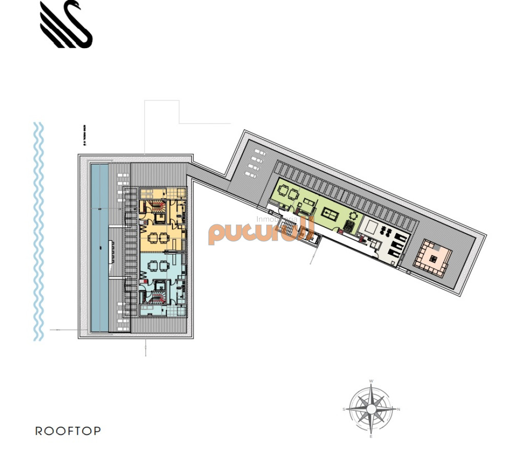 Apartamento ID.1998 - Walmer Lagoon.  Unidad en venta,  a estrenar frente al mar, 2 dormitorios, amplia terraza.