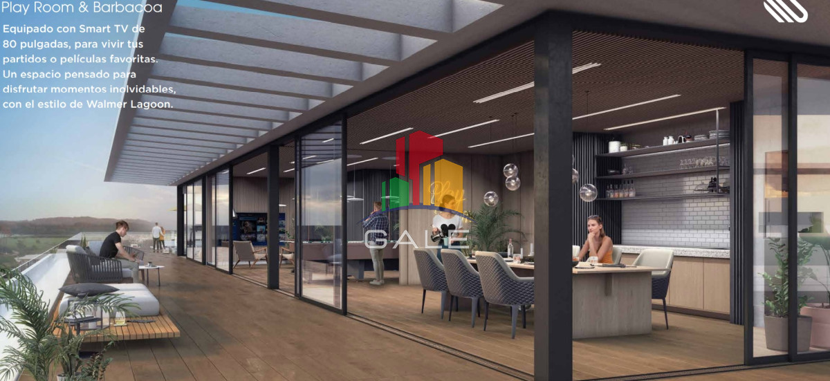 Apartamento ID.4080 - Espectacular departamento de 3 dormitorios frente al mar. Walmer Lagoon