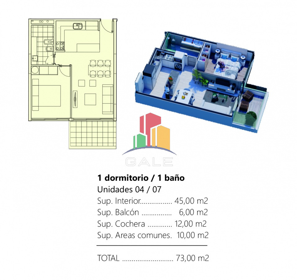 Apartamento ID.4823 - Vende apartamento de 1 dormitorio y medio en Punta del Este 