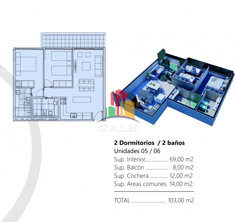 Apartamento ID.4823 - Vende apartamento de 1 dormitorio y medio en Punta del Este 