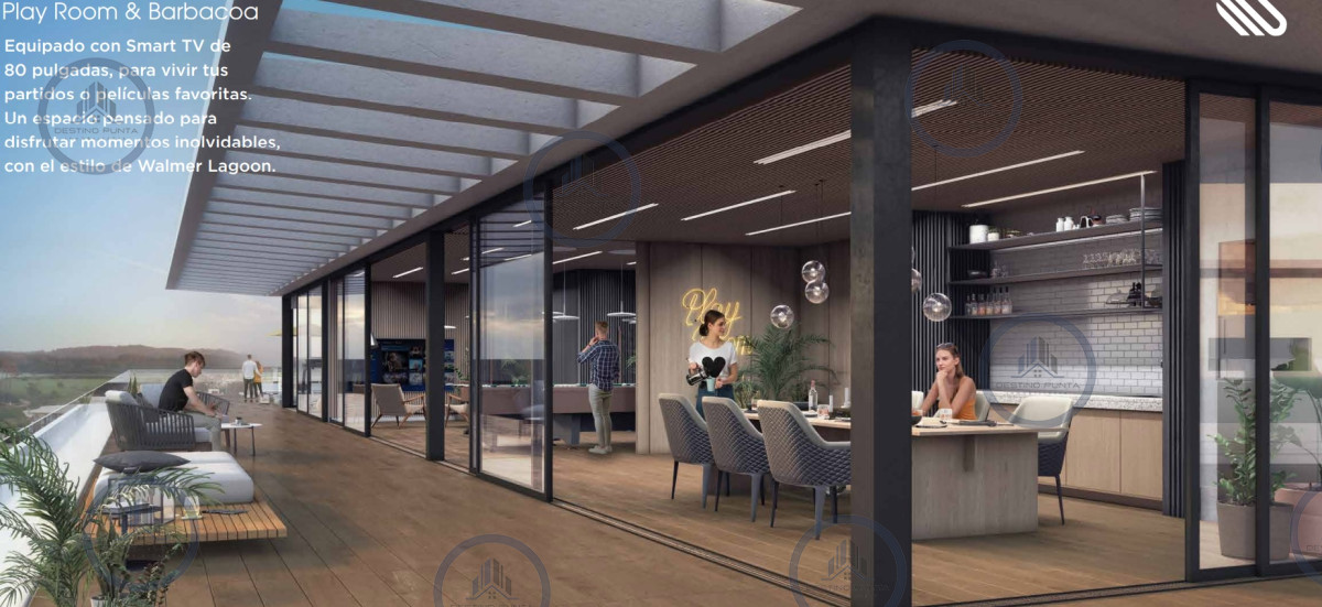 Apartamento ID.2059 - Espectacular Apartamento de 3 Dormitorios frente al mar. Walmer Lagoon Punta del Este