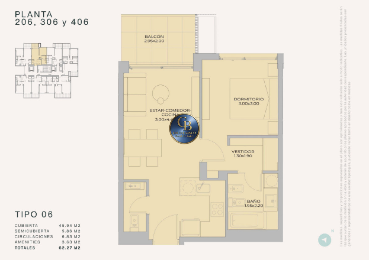 Apartamento ID.1497 - Lanzamiento en Peninsula - Margherita A Mare Residences, departamento de 1 dorm