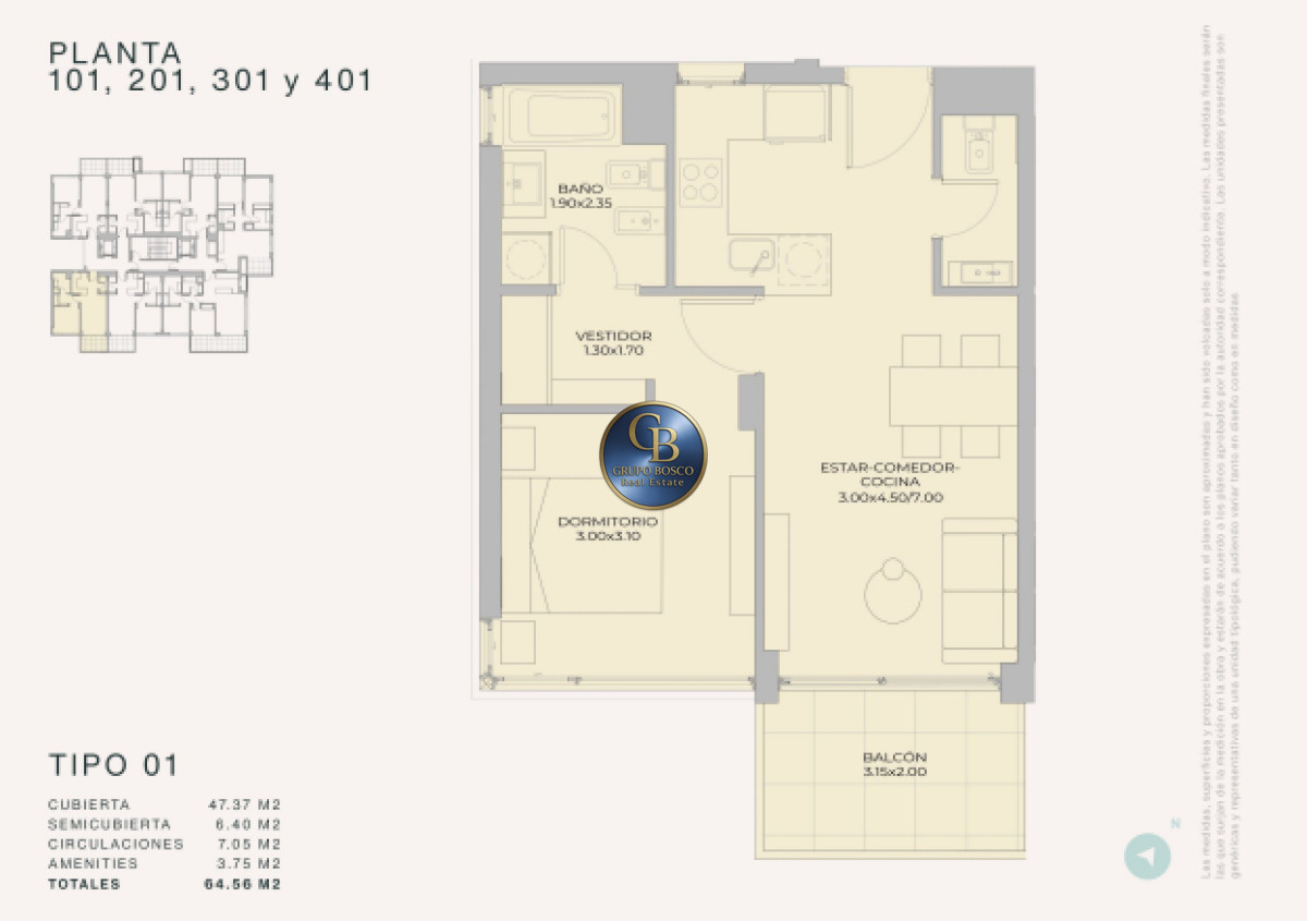 Apartamento ID.1497 - Lanzamiento en Peninsula - Margherita A Mare Residences, departamento de 1 dorm