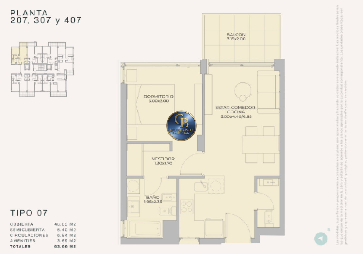 Apartamento ID.1497 - Lanzamiento en Peninsula - Margherita A Mare Residences, departamento de 1 dorm