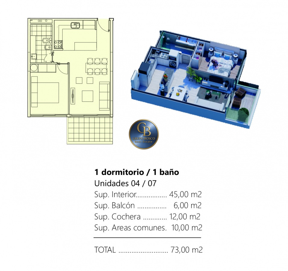 Apartamento ID.1530 - Apartamento de 1 dormitorio en venta, con vista a agradable entorno