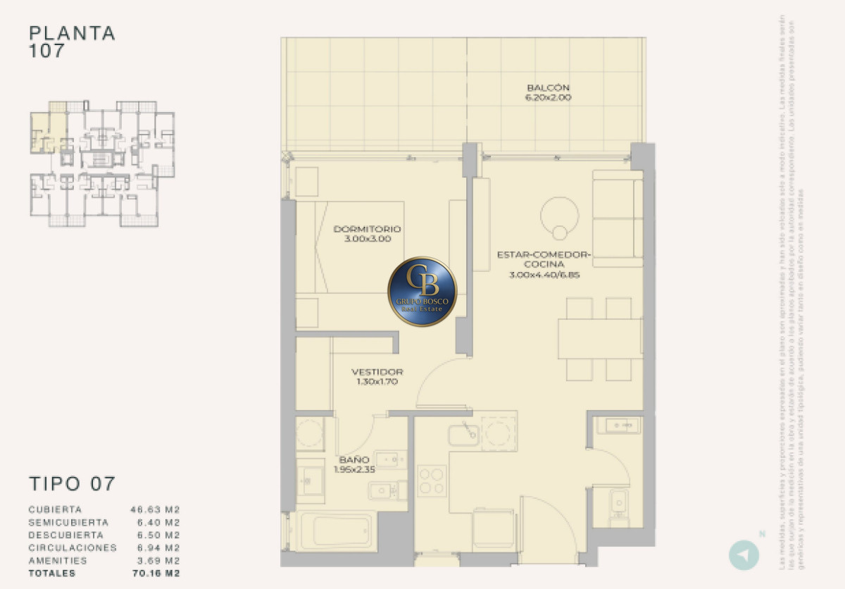 Apartamento ID.1497 - Lanzamiento en Peninsula - Margherita A Mare Residences, departamento de 1 dorm