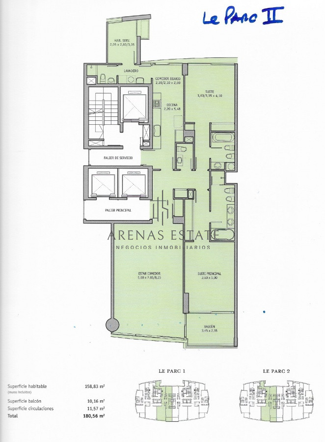 Apartamento ID.3645 - Le Parc Punta del Este, torre de categoría frente al mar.