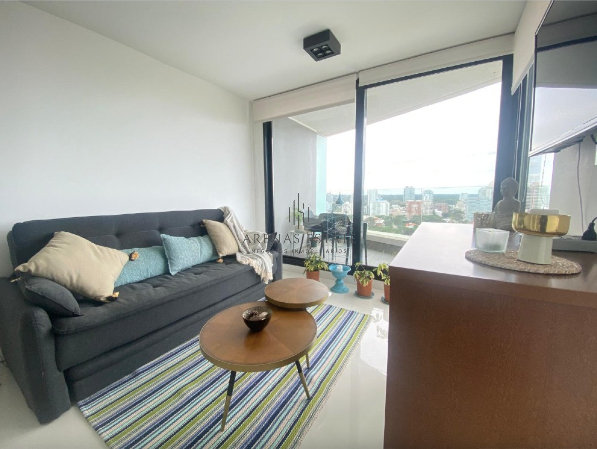 Apartamento ID.3732 - Vende apartamento en Artower, de 1 dormitorio y medio, Punta del Este