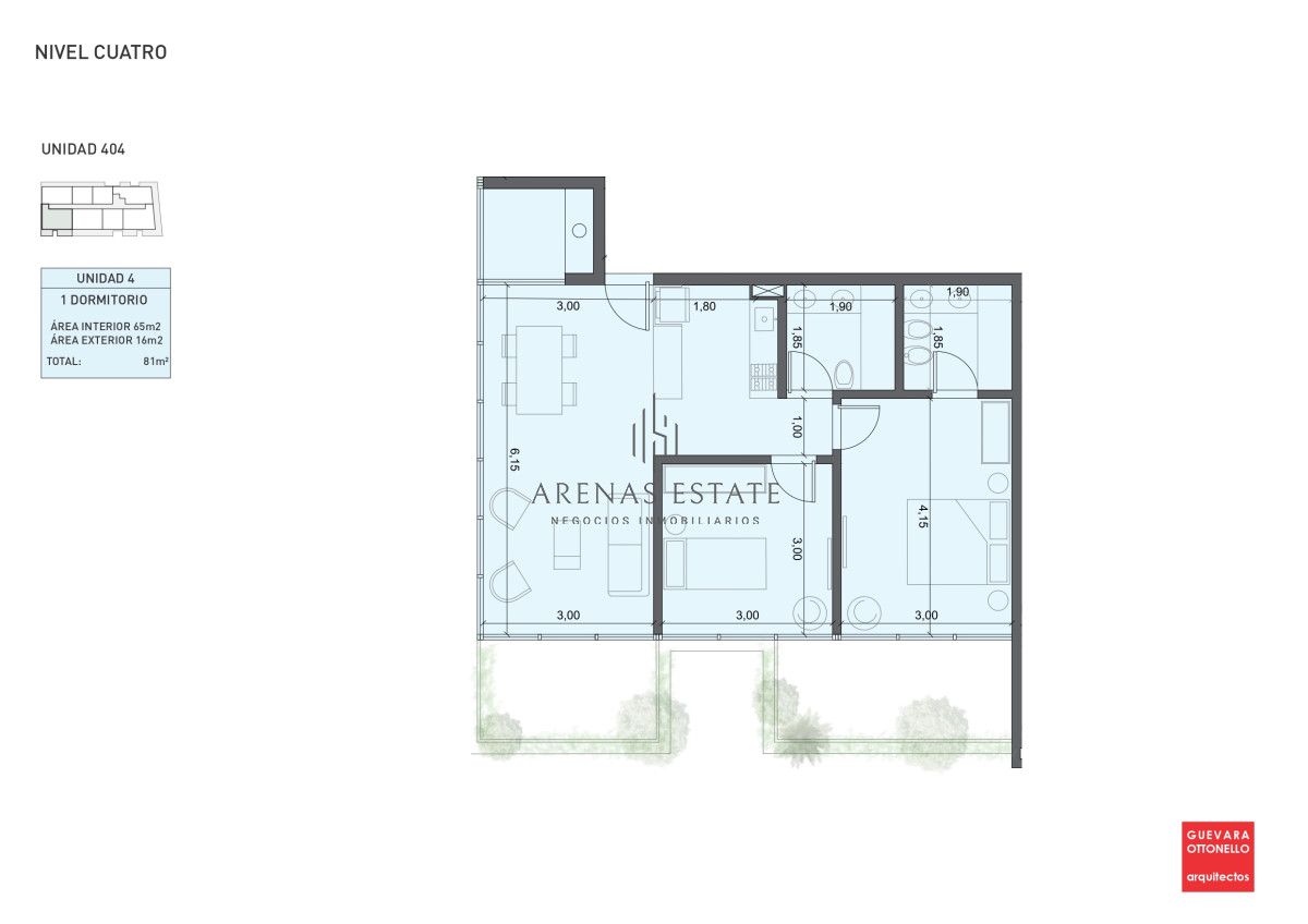 Apartamento ID.1019 - Pre Lanzamiento EXCLUSIVO - Edificio Genova. Parada 4 Punta del Este 