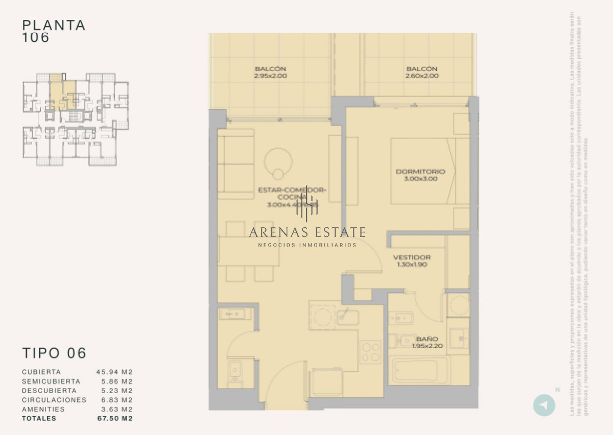 Apartamento ID.3903 - Departamento de 1 dormitorio en venta - Lanzamiento Margherita A Mare Residences