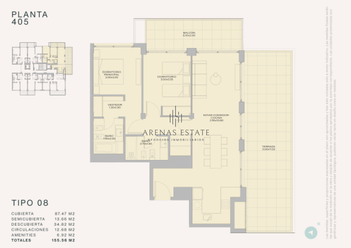 Apartamento ID.3903 - Departamento de 1 dormitorio en venta - Lanzamiento Margherita A Mare Residences