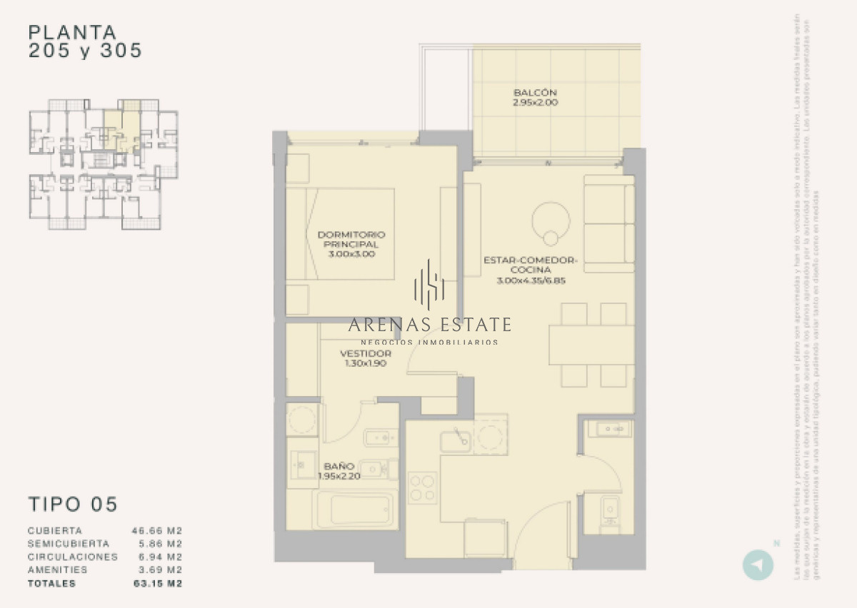 Apartamento ID.3903 - Departamento de 1 dormitorio en venta - Lanzamiento Margherita A Mare Residences
