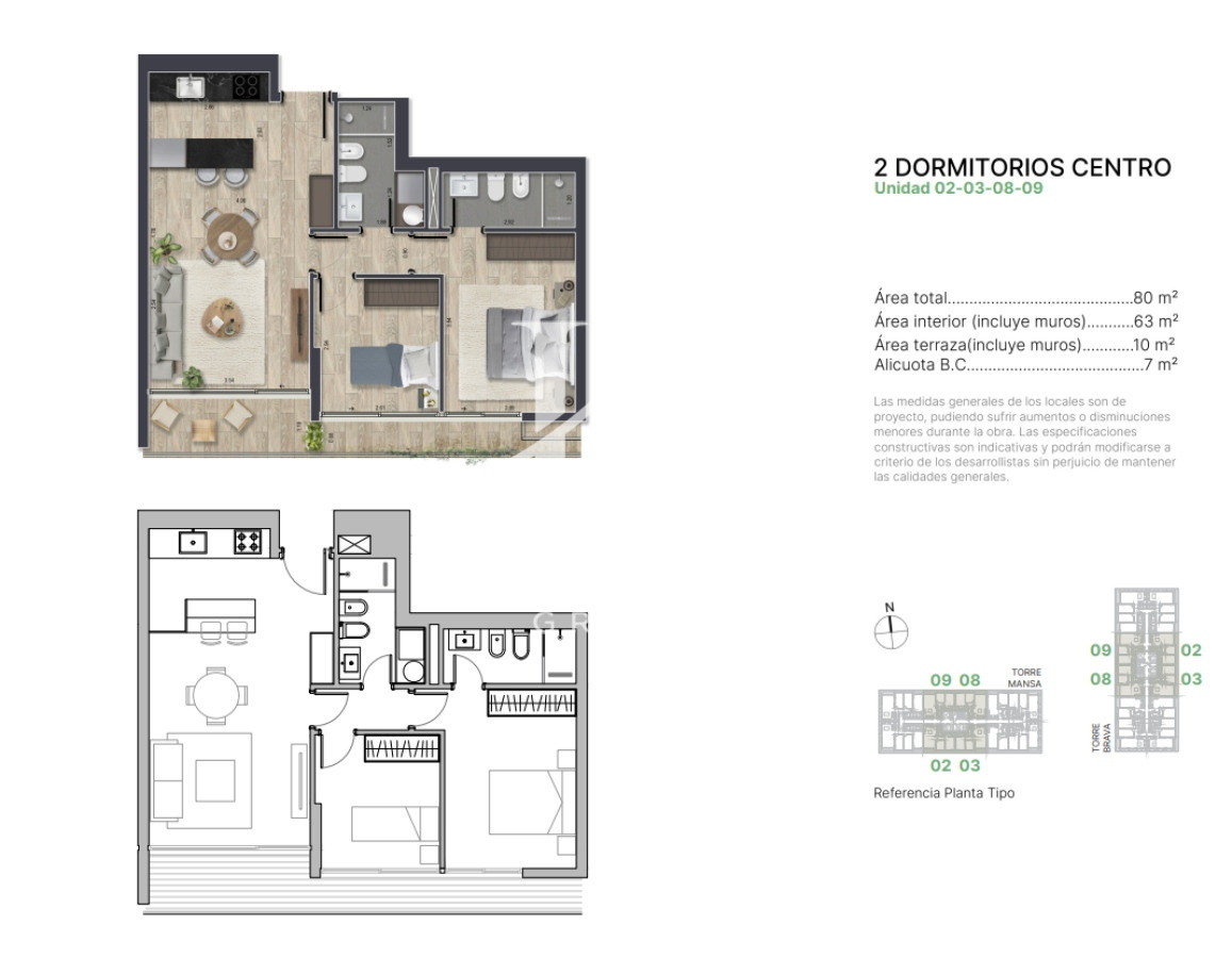Apartamento ID.308 - Apartamento en venta en Torres del Este, de 1 dormitorio
