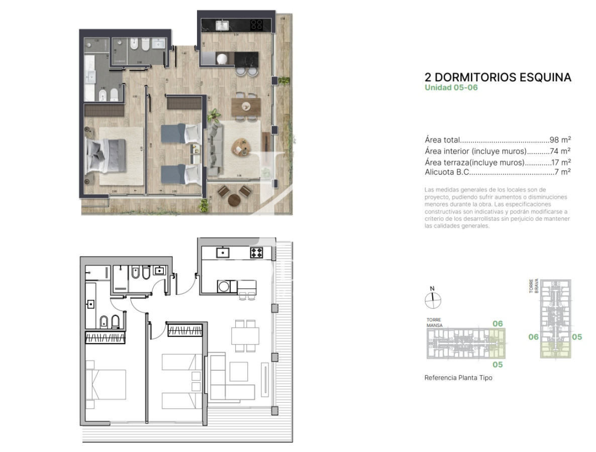 Apartamento ID.308 - Apartamento en venta en Torres del Este, de 1 dormitorio